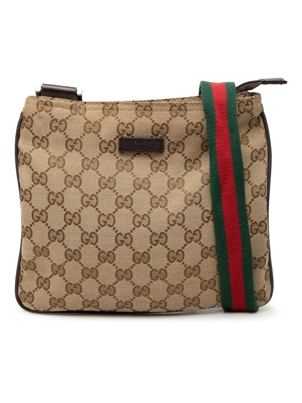 Gucci Gg Canvas Web Crossbody Pre-Loved #347482G69B